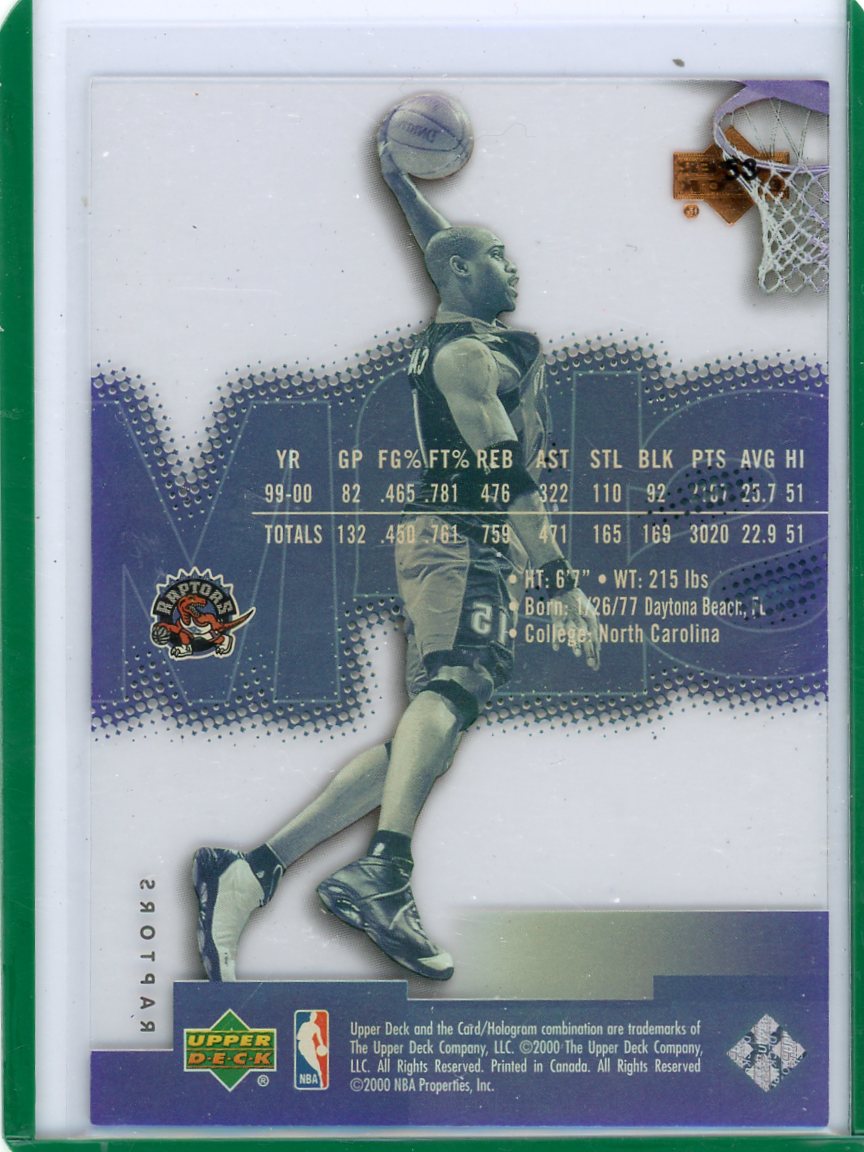 Vince Carter 2000-01 Upper Deck Slam