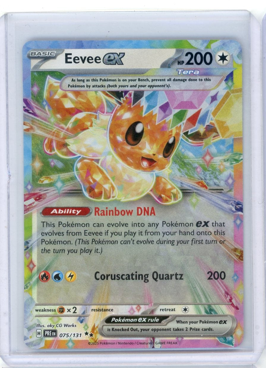 Eevee ex Pokémon Prismatic Evolutions Ultra-Rare #075/131
