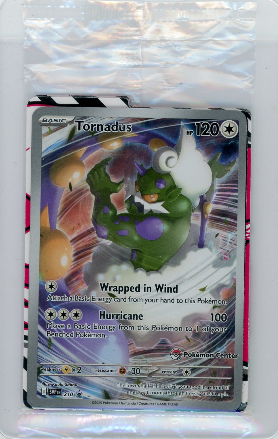 Tornadus Pokémon White Flare Pokémon Center ETB Promo #210
