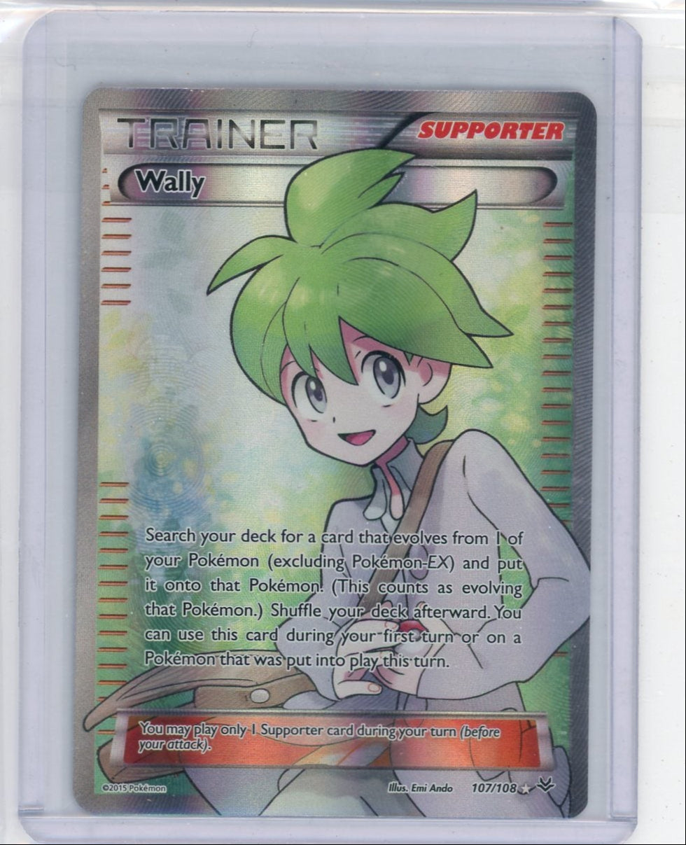 Pokemon X & Y Roaring Skies Single Card Full Art Ultra Rare Wally #107 Pokemon X & Y Roaring Skies Single Card Full Art Ultra Rare Wally #107