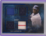 Ken Griffey Jr. 2020 Leaf In The Game Used Quad Patch #'d 22/35