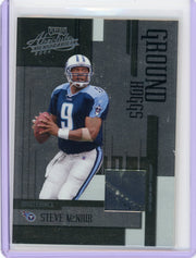 Steve McNair 2004 Donruss Playoff Absolute Ground Hoggs auth. game-used shoe relic #'d 066/125