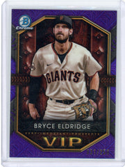 Bryce Eldridge 2025 Bowman Chrome VIP mojo purple refractor #'d 031/250