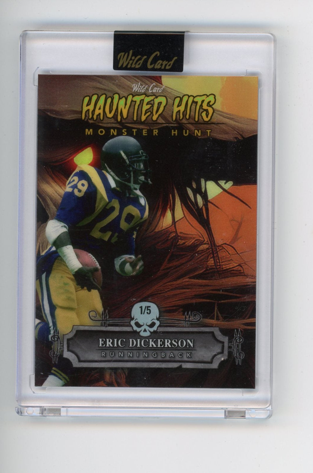 Eric Dickerson 2024 Wild Card Haunted Hits Monster Hunt #'d 1/5