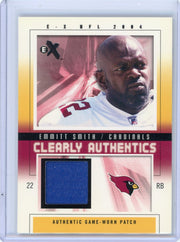 Emmitt Smith 2005 Fleer EX Clearly Authentics auth. game-used relic #'d 83/90