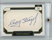 Casey Stengel 2024 Topps Definitive Collection Cut Signature #'d 1/1