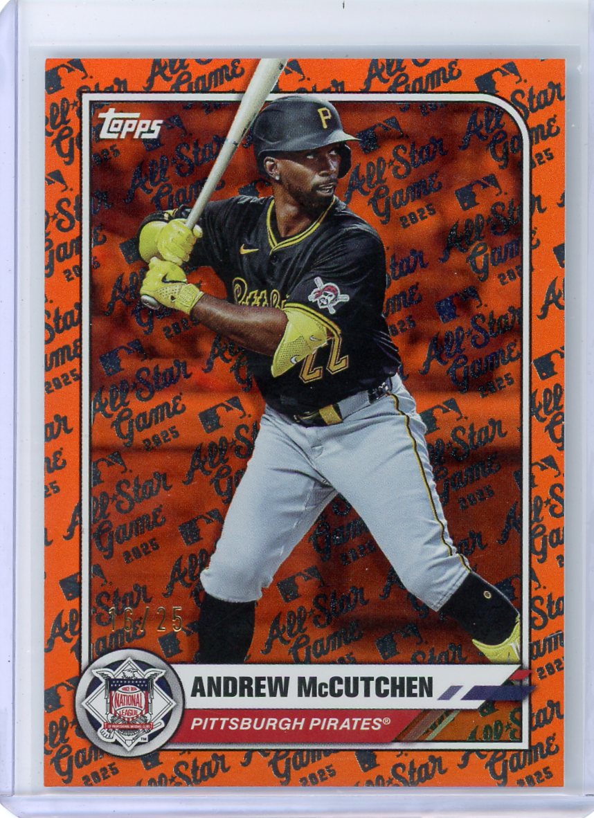 Andrew McCutchen 2025 Topps All-Star Game Orange Foil #'d 16/25