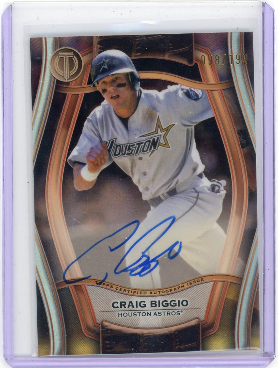 Craig Biggio 2025 Topps Tribute Pillars of the Game autograph #'d 098/199