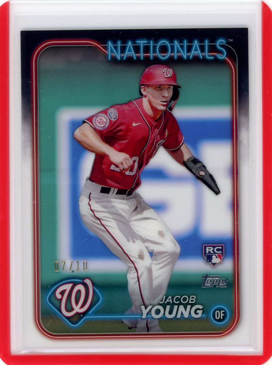 Jacob Young 2024 Topps acetate rookie card #'d 07/10
