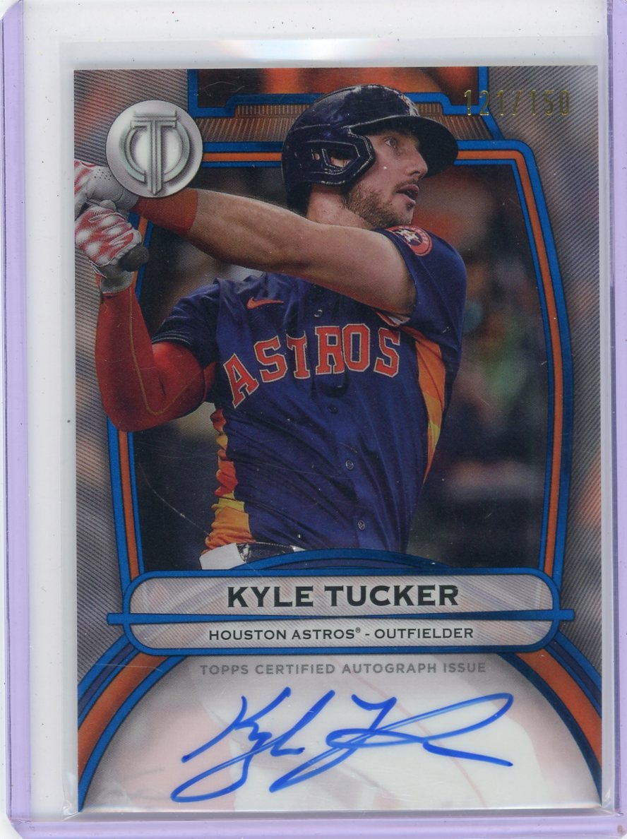 Kyle Tucker 2025 Topps Tribute autograph blue #'d 121/150