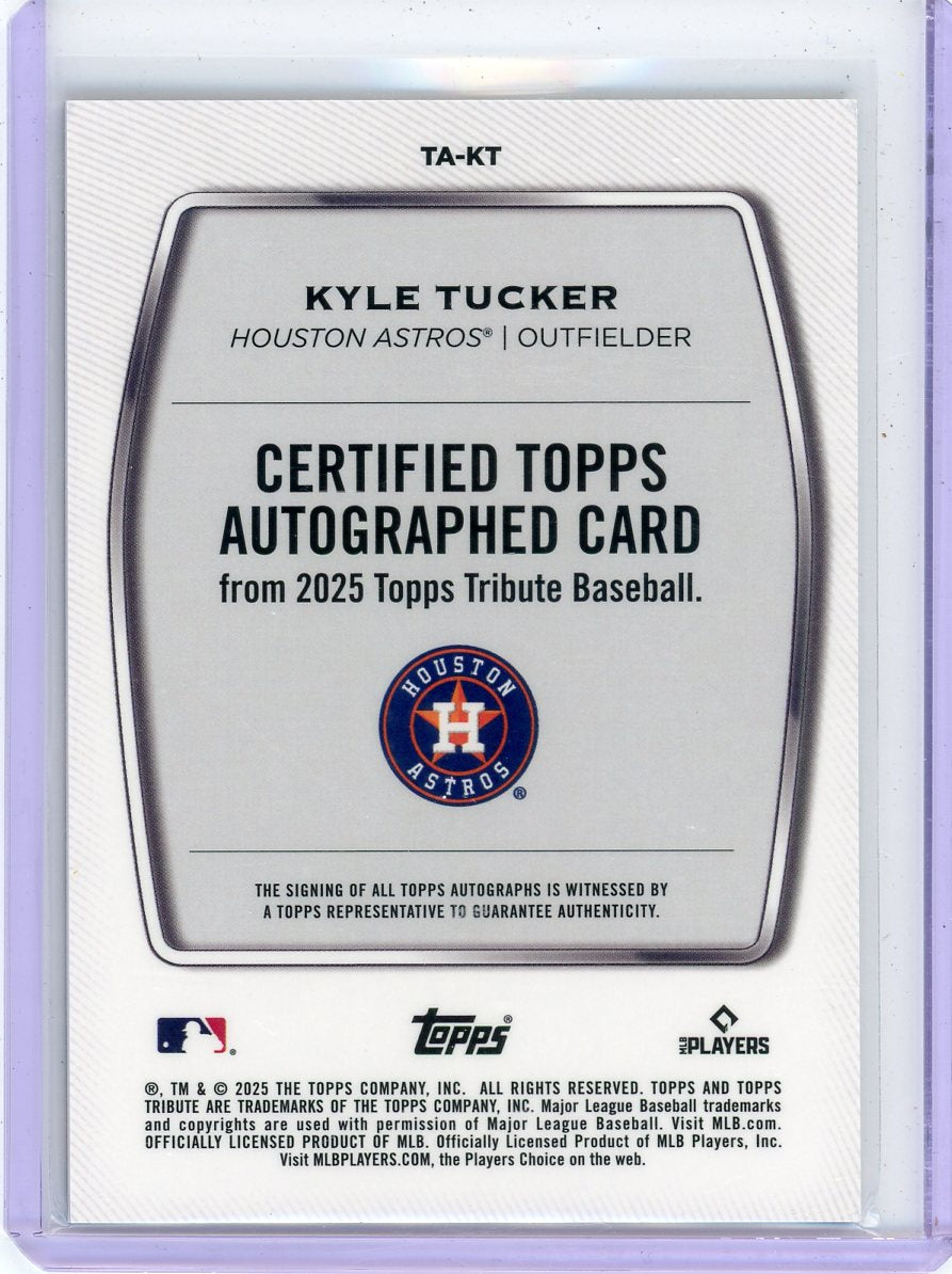 Kyle Tucker 2025 Topps Tribute autograph blue #'d 121/150