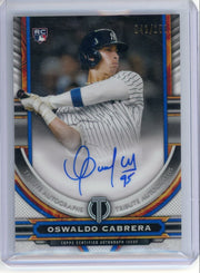 Oswaldo Cabrera 2023 Topps Tribute Autographs RC #'d 042/150