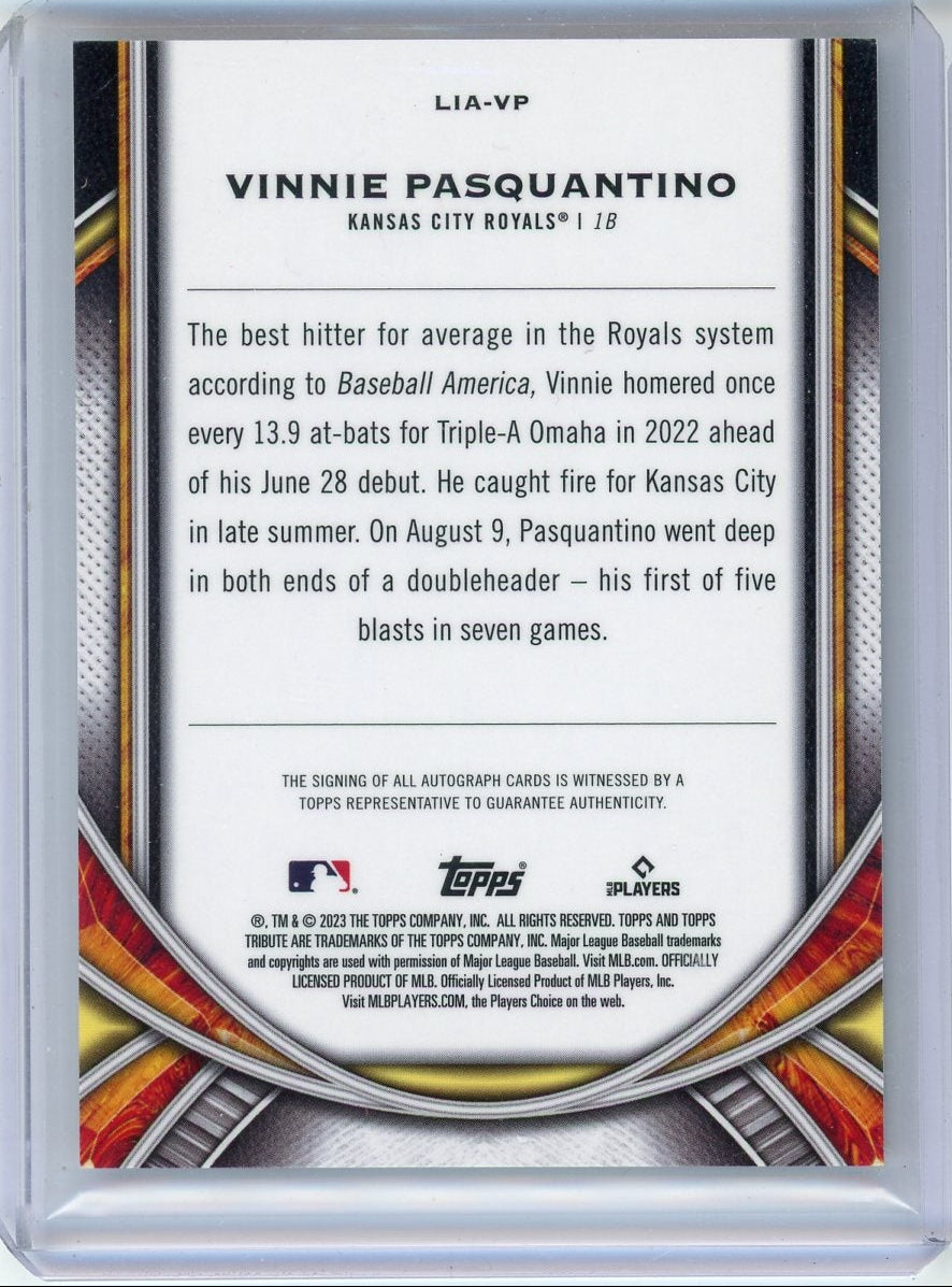Vinnie Pasquantino Topps Tribute Autograph RC #'d 32/99