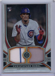 Christopher Morel 2023 Topps Tribute Dual Patch RC #'d 028/199