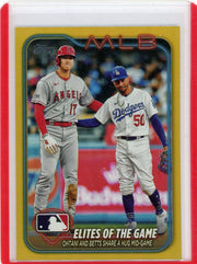 Shohei Ohtani Mookie Betts Elites of the Game 2024 Topps gold foil #138