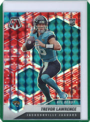 Trevor Lawrence 2021 Panini Mosaic NFL Debut RC Red Camo