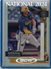 Jackson Chourio 2024 Topps Chrome National Sports Card Convention ref. rookie card
