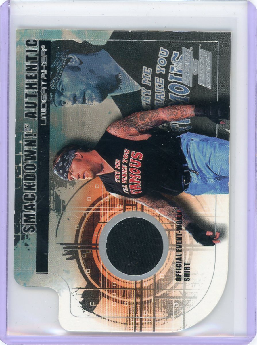 Undertaker 2002 Fleer WWE RAW vs. Smackdown! Authentic Relic