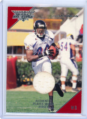 Chad Johnson 2001 Topps Debut auth. game-used jersey relic rookie card #'d 375/999