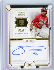 Noelvi Marte 2024 Topps Definitive Collection Rookie Autograph #'d 06/10