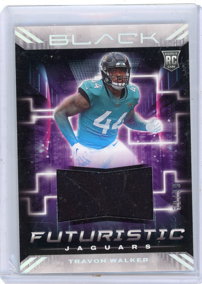 Travon Walker 2022 Panini Black Futuristic relic rookie card #'d 59/99