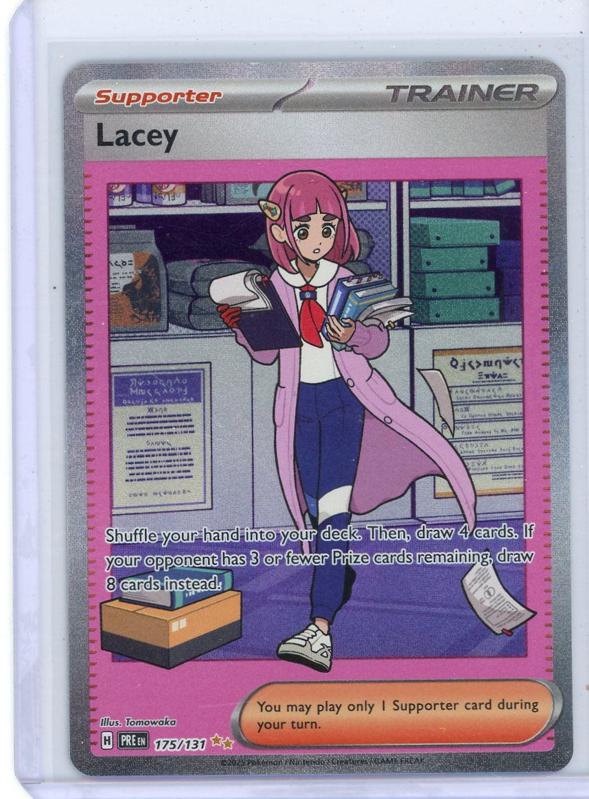 Lacey Pokémon Prismatic Evolutions Special Illustration Rare #175/131 –  Piece Of The Game