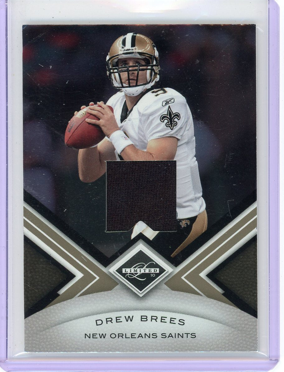 Drew Brees 2010 Panni Limited auth. game-used jersey relic #'d 109/199