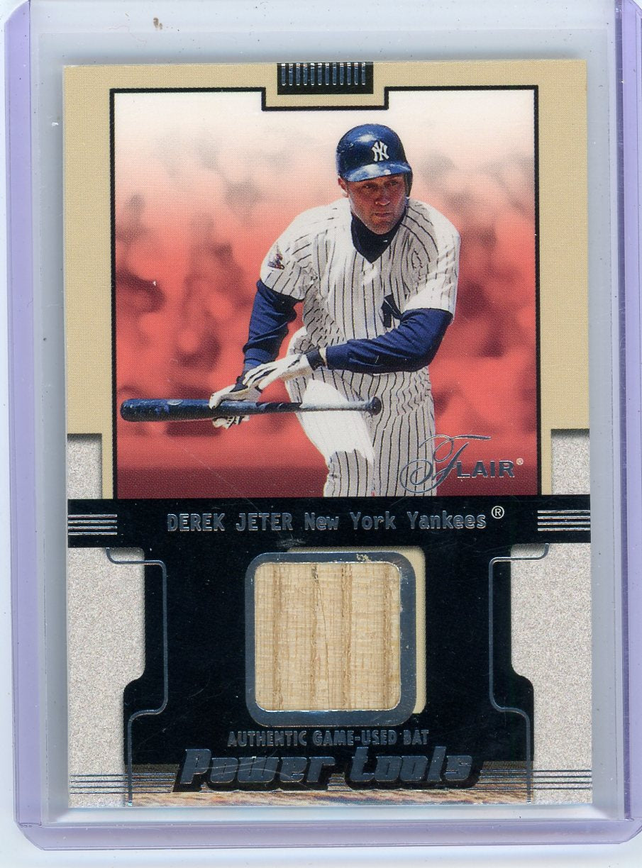 Derek Jeter 2002 Fleer Power Tools game-used bat relic