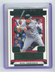 Ryan Zimmerman 2024 Panini Three & Two Draft Class green #'d 5/5