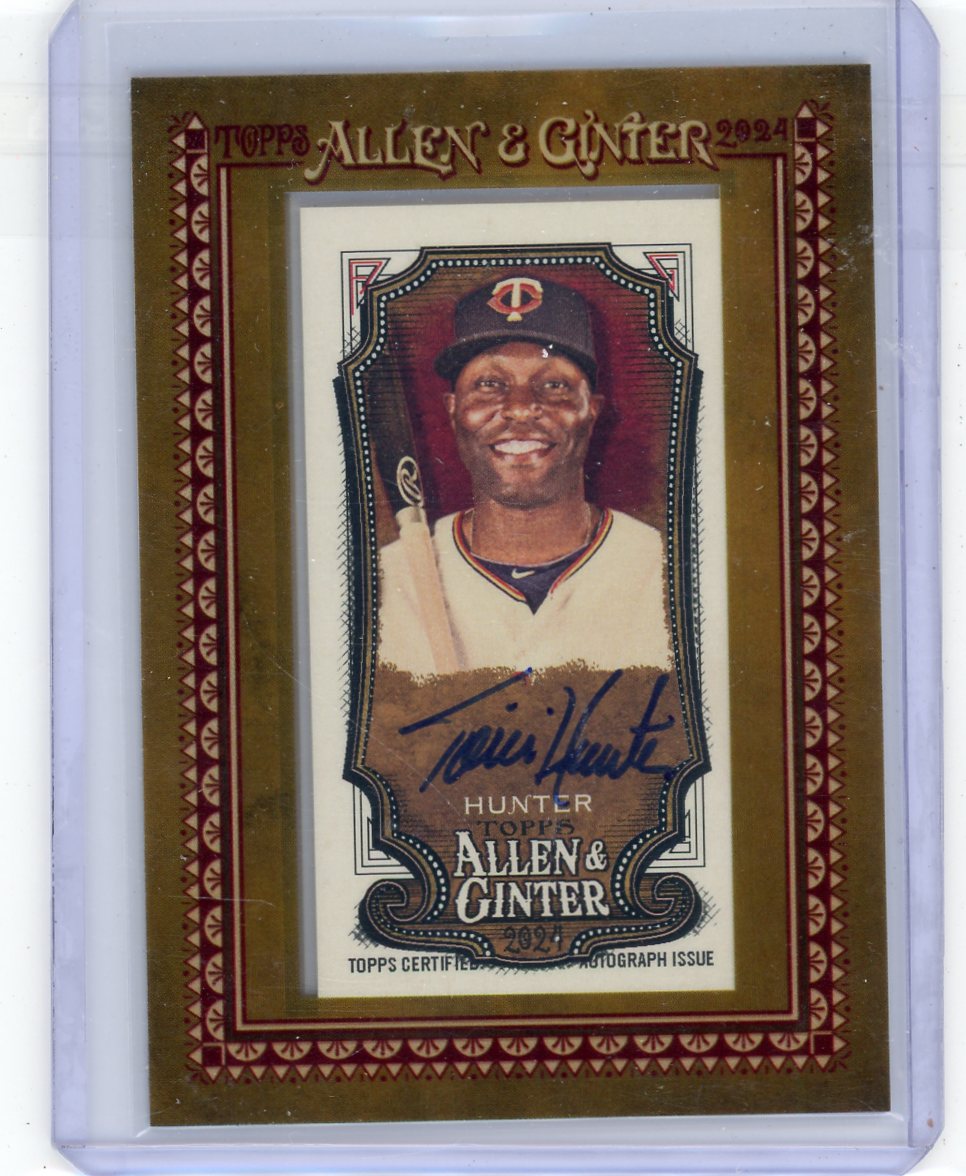 Torii Hunter 2024 Topps Allen & Ginter mini framed autograph