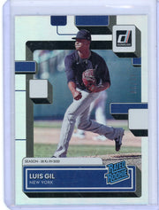 Luis Gil 2022 Panini Donruss Season Stat-Line rookie card #'d 31/38