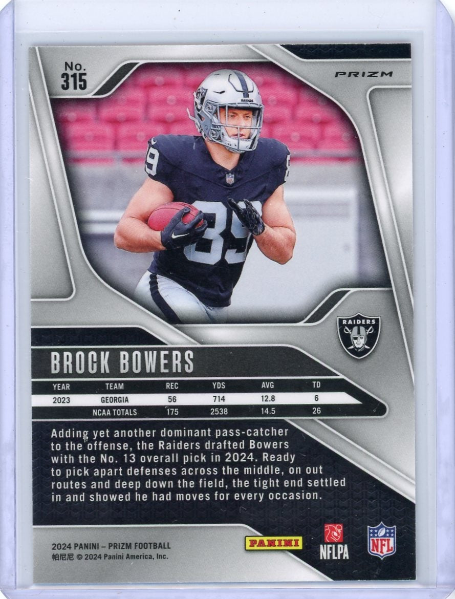 Brock Bowers 2024 Panini Prizm Disco Rookie