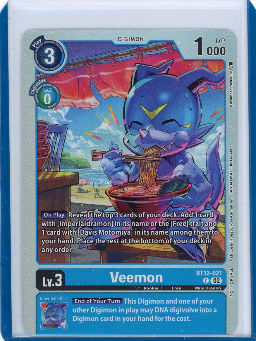 Veemon 2023 Digimon GENCON '23 foil promo BT12-021