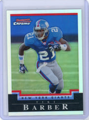 Tiki Barber 2004 Bowman Chrome refractor #'d 155/500