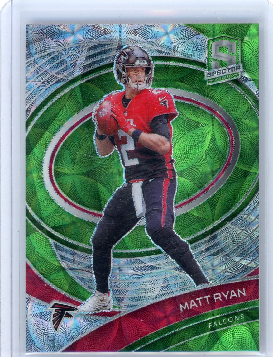 Matt Ryan 2021 Panini Spectra green scope prizm #'d 32/35