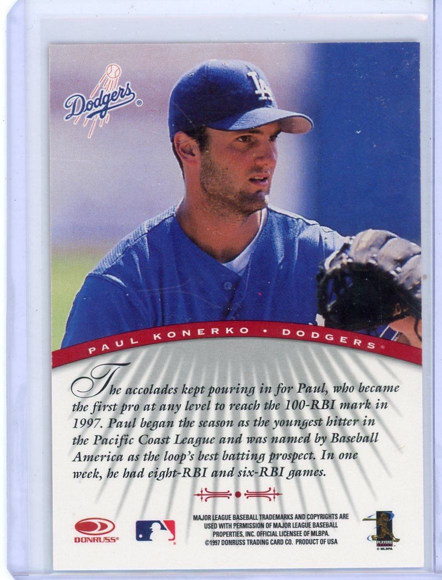 Paul Konerko 1996/97 2-card autograph lot