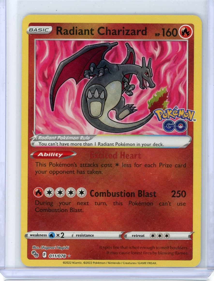 Radiant Charizard Pokémon Go Shiny #011/078