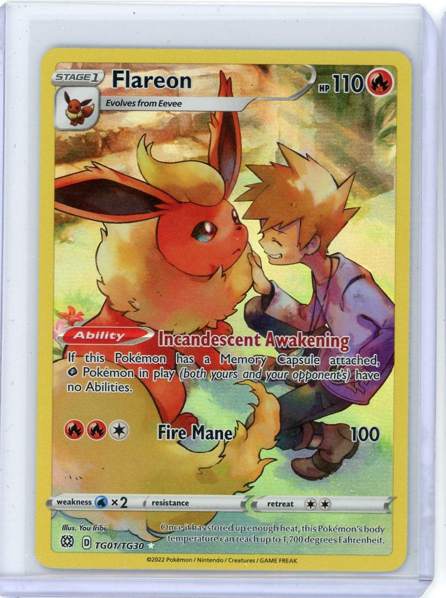 Flareon Pokémon Brilliant Stars Trainer Gallery #TG01/TG30