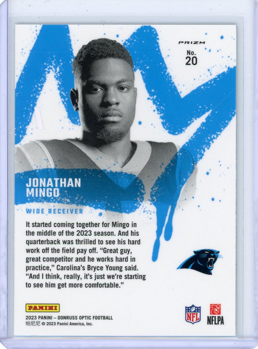 Jonathan Mingo 2023 Panini Donruss Optic Rookie Kings SSP