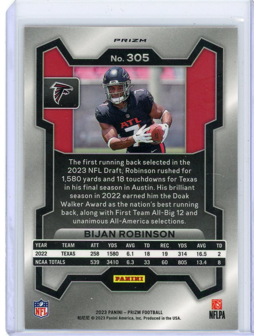 Bijan Robinson 2023 Panini Prizm Disco Rookie