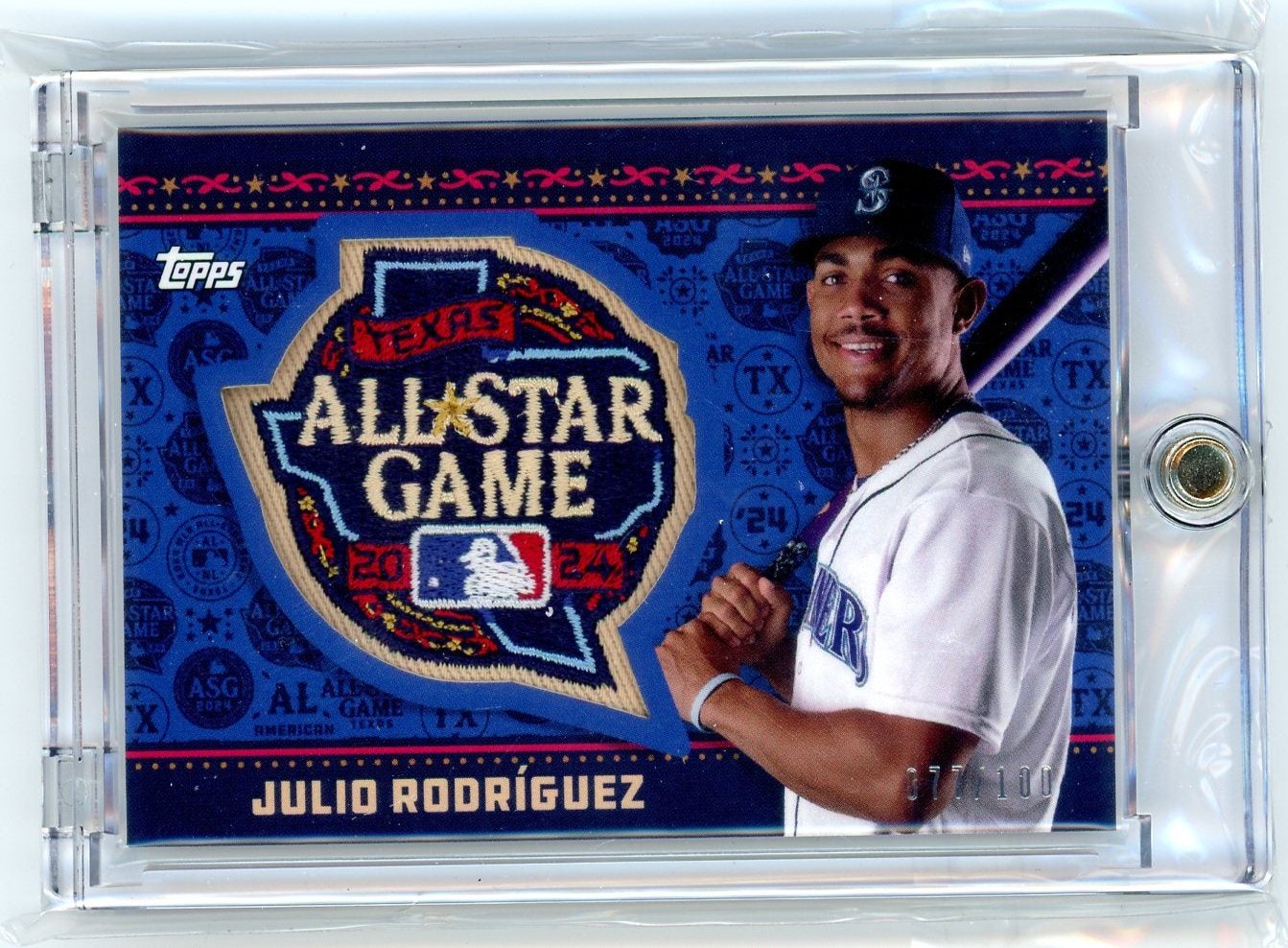 Julio Rodriguez 2024 Topps ASG Patch #'d /100