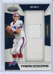 Jim Kelly 2010 Panini Certified Fabric of the Game auth. game-used jersey relic #'d 233/250