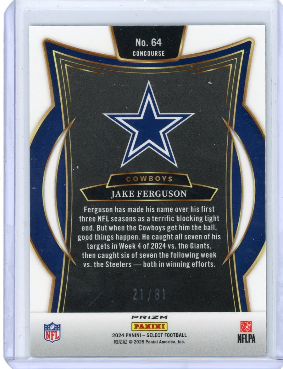 Jake Ferguson 2024 Panini Select Dragon Scale #'d 21/81