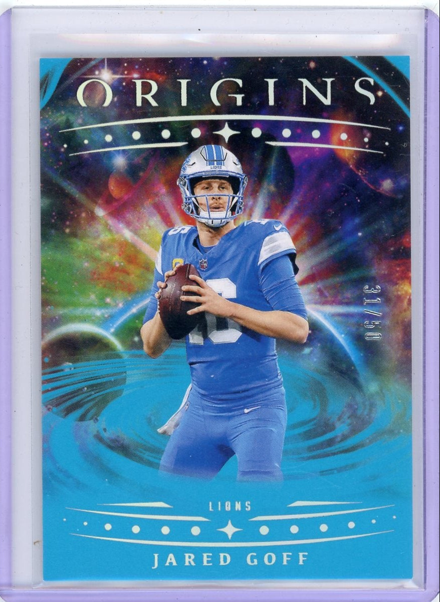 Jared Goff 2025 Panini Origins #'d 31/50
