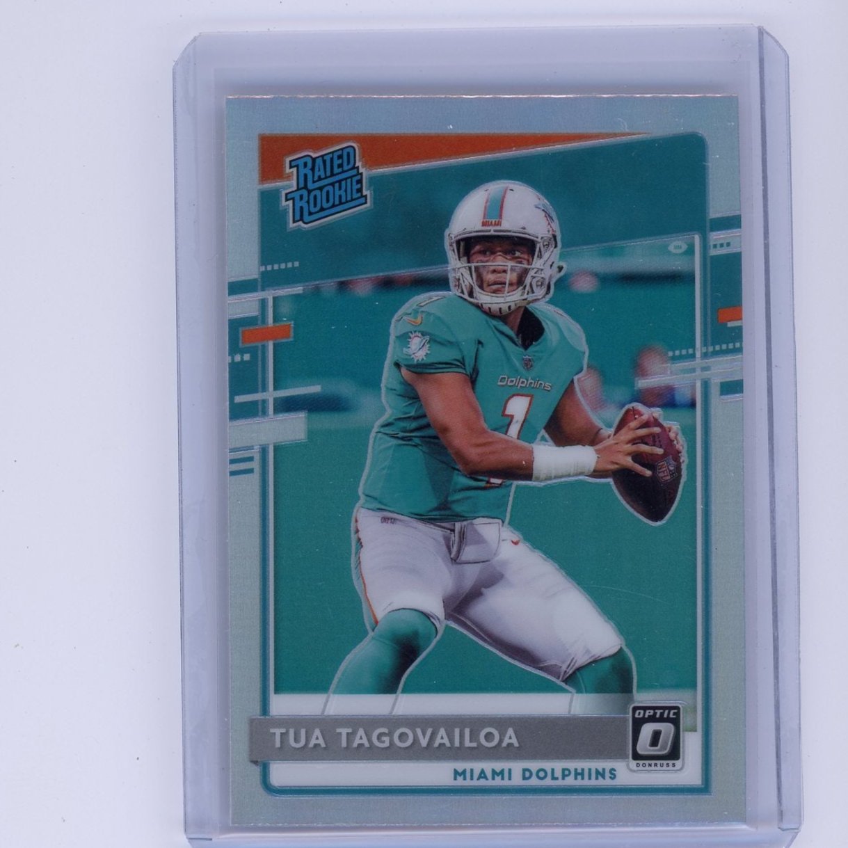 Tua Tagovailoa 2020 Panini Donruss Optic silver prizm rookie card