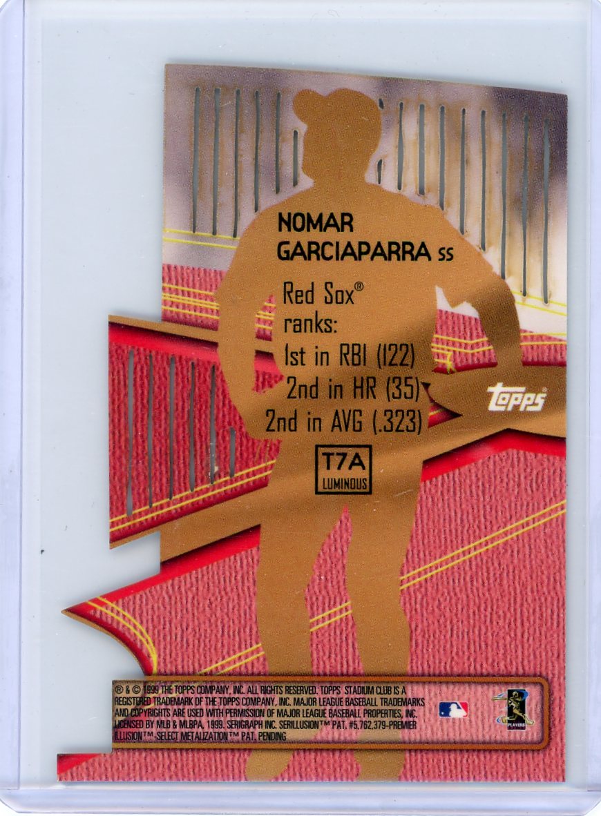 Nomar Garciaparra 1999 Topps Stadium Club Triumvirate die-cut
