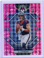 CJ Stroud 2023 Panini Mosaic Pink Camo Mosaic prizm rookie card