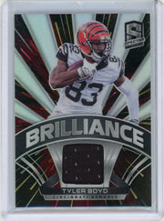 Tyler Boyd 2021 Panini Spectra Brilliance jersey relic #'d 46/60