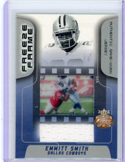 Emmitt Smith 2002 Fleer Freeze Frame jersey relic