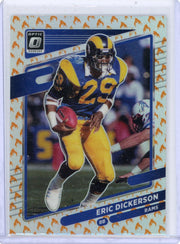 Eric Dickerson 2021 Panini Donruss Optic fire emoji holo SP